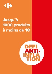Catalogue Carrefour à Saint-Michel-sur-Orge, avec 1 page Prospectus Carrefour à Saint-Michel-sur-Orge, "Défi anti-inflation", 1 page, 26/10/2022 - 30/11/2022