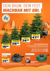 Weihnachtsbaum im OBI Prospekt in Riesa Aktueller OBI Prospekt mit Weihnachtsbaum, "DEIN WEIHNACHTEN MACHBAR MIT OBI.", Seite 4