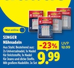 Nähnadeln Angebote von Singer bei Lidl Erfurt für 9,99 €