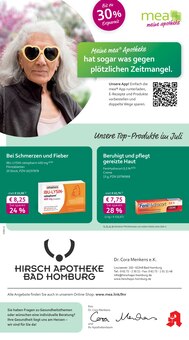 mea - meine apotheke Prospekt Unsere Juli-Angebote mit 4 Seiten