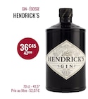 Gin - écosse - HENDRICK’S dans le catalogue Nicolas