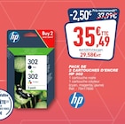 HP 302 - HP en promo chez Bureau Vallée Drancy à 35,49 €