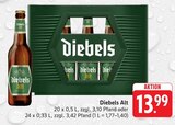 Alt im Angebot bei Trinkgut in Bensheim Alt Angebote von Diebels bei Trinkgut Bensheim für 13,99 €