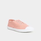 Tennis basses en toile à enfiler rose clair femme - La Halle Tennis basses en toile à enfiler rose clair femme à 15,99 € dans le catalogue La Halle