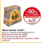 Bière blonde - Leffe en promo chez Monoprix Antony à 4,72 €