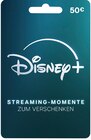 Disney+ Geschenkkarte im REWE Prospekt Disney+ Geschenkkarte von Disney+ im aktuellen REWE Prospekt fĂĽr