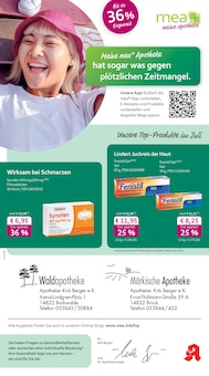 mea - meine apotheke Prospekt der KW 28 "Unsere Juli-Angebote" Aktueller mea - meine apotheke Prospekt "Unsere Juli-Angebote" Seite 1 von 4 Seiten