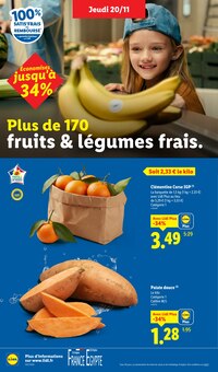 Catalogue Lidl de la semaine 47, "Jusqu'à 65% de réduction !", page 2, 20/11/2025 - 26/11/2025 Prospectus Lidl en cours, "Jusqu'à 65% de réduction !", page 2 sur 97