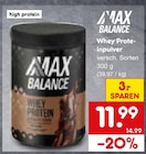 Whey Proteinpulver im Angebot bei Netto Marken-Discount in Mannheim Whey Proteinpulver Angebote von MAX BALANCE bei Netto Marken-Discount Mannheim für 11,99 €