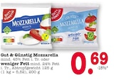 Mozzarella oder Leichter Mozzarella Angebote von Gut & Günstig bei E center Mainz für 0,69 €