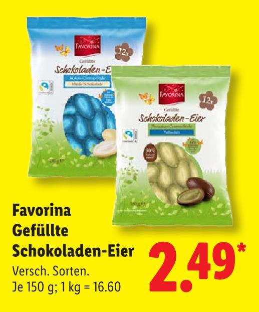 Gefüllte Schokoladen-Eier