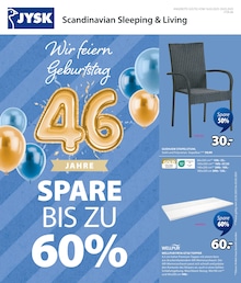 JYSK Prospekt "Wir feiern Geburtstag - SPARE BIS ZU 60%" mit 25 Seiten (München)