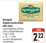 Aktuelle Butter Angebote bei nah und gut in Dresden Aktuelles Original Irische Butter oder extra Angebot bei nah und gut in Dresden ab 2,22 €
