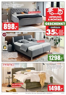 Bett im Möbel Mahler Siebenlehn Prospekt "GÜNSTIGE MÖBEL GRATIS LIEFERN LASSEN!" mit 16 Seiten (Leipzig)
