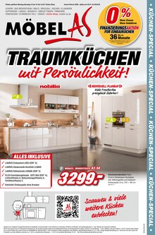 Küche im Möbel AS Prospekt "TRAUMKÜCHEN mit Persönlichkeit!" mit 12 Seiten (Mannheim)