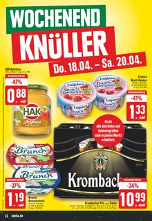 Krombacher im EDEKA Prospekt "Aktuelle Angebote" mit 24 Seiten (Dormagen)
