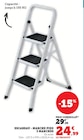 Escabeau - Marche Pied 3 Marches en promo chez Hyper U Caen à 24,99 €