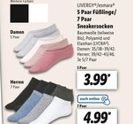 5 Paar Füßlinge/ 7 Paar Sneakersocken Angebote von LIVERGY®/esmara® bei Lidl Paderborn für 3,99 €