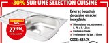 Evier et égouttoir de cuisine en acier inoxydable en promo chez Screwfix Villeneuve-d'Ascq à 27,99 €