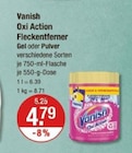 Oxi Action Fleckentferner von Vanish im aktuellen V-Markt Prospekt für 4,79 €