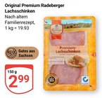 Original Premium Radeberger Lachsschinken im Angebot bei GLOBUS in Jena Original Premium Radeberger Lachsschinken Angebote bei GLOBUS Jena für 2,99 €