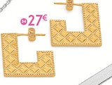 boucles en plaqué or - E.Leclerc à Saint-Nazaire boucles en plaqué or en promo chez E.Leclerc Saint-Nazaire à 27,00 €