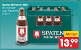 Münchner Hell im Angebot bei Netto Marken-Discount in Pirmasens Münchner Hell Angebote von Spaten bei Netto Marken-Discount Pirmasens für 13,99 €