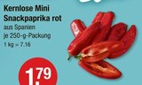 Kernlose Mini Snackpaprika rot von  im aktuellen V-Markt Prospekt für 1,79 €