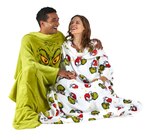 Grinch Kuscheldecke mit Ärmeln Angebote von Dr. Seuss bei REWE Rodgau für 19,99 €