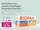 Magen Gel Stick-Pack Beutel von Riopan im aktuellen mea - meine apotheke Prospekt für 13,98 €