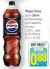 Pepsi Cola Zero Angebote von Pepsi bei E center Geislingen für 0,88 €