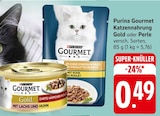 Gourmet Katzennahrung Gold oder Perle Angebote von Purina bei EDEKA Ulm für 0,49 €