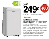Climatiseur mobile réversible WiFi OPC-A01-120HP - Optimea - E.Leclerc à Villeurbanne Climatiseur mobile réversible WiFi OPC-A01-120HP - Optimea en promo chez E.Leclerc Villeurbanne à 249,00 €