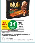 Bâtonnets de crème glacée caramel beurre salé et macadamia d'Australie x4 - Nuii en promo chez Intermarché Hyper Bâtonnets de crème glacée caramel beurre salé et macadamia d'Australie x4 - Nuii dans le catalogue Intermarché Hyper