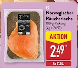 Aktuelles Norwegischer Räucherlachs Angebot bei ALDI Nord in Wuppertal ab 2,49 €