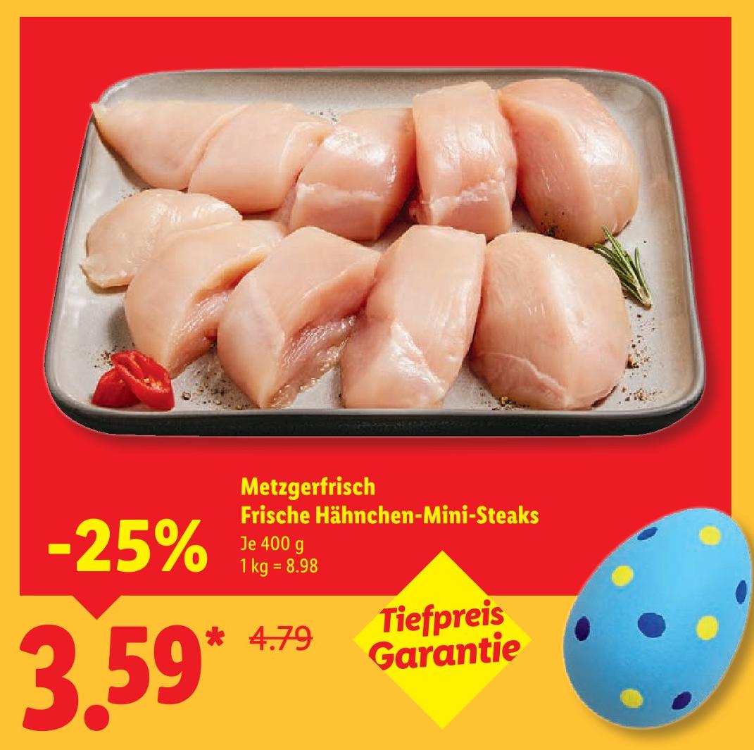 Metzgerfrisch Frische Hähnchen-Mini-Steaks