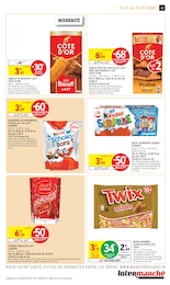 Prix et réduction Kinder Chocolat dans le prospectus Intermarché Hyper en cours Offre Kinder Chocolat dans le catalogue Intermarché Hyper du moment à la page 41