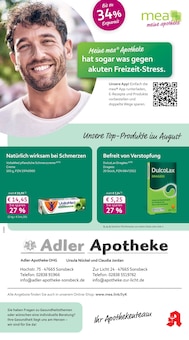 mea - meine apotheke Prospekt der KW 32 "Unsere August-Angebote" Aktueller mea - meine apotheke Prospekt "Unsere August-Angebote" Seite 1 von 4 Seiten