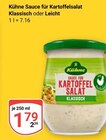 Sauce für Kartoffelsalat Klassisch im Angebot bei GLOBUS in Bochum Sauce für Kartoffelsalat Klassisch Angebote von Kühne bei GLOBUS Bochum für 1,79 €