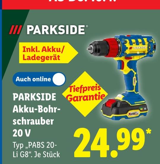 Akku-Bohrschrauber 20 V