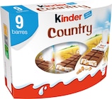 Promo BARRES CHOCOLATEES KINDER COUNTRY à 2,99 € dans le catalogue Super U à Évron