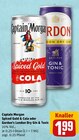 Spiced Gold & Cola oder London Dry Gin & Tonic von Captain Morgan oder Gordon‘s im aktuellen REWE Prospekt
