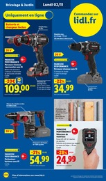 Prix et réduction Bricolage dans le prospectus Lidl en cours Offre Bricolage dans le catalogue Lidl du moment à la page 8