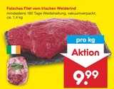 Aktuelles Falsches Filet vom Irischen Weiderind Angebot bei Netto Marken-Discount in Dresden ab 9,99 €