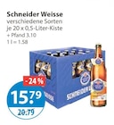 Bier im V-Markt Prospekt Bier von Schneider Weisse im aktuellen V-Markt Prospekt für 15,79 €