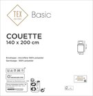 Couette "Basic" - TEX BASIC en promo chez Carrefour Aix-en-Provence à 9,99 €