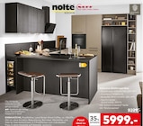 Aktuelles Einbauküche Plus/Artline, Lava/Stripe Wood Coffee Angebot bei porta Möbel in Buxtehude ab 5.999,00 €