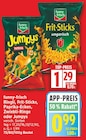 Ringli, Frit-Sticks, Paprika-Ecken, Zwiebli-Ringe oder Jumpys von funny-frisch im aktuellen EDEKA Prospekt