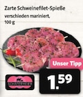 Zarte Schweinefilet-Spieße Angebote von Schäfermeier bei Markant Nordwest Lippstadt für 1,59 €