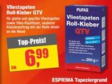 Vliestapeten Roll-Kleber GTV im Angebot bei Witthus Heimtex-Fachmarkt GmbH in Bremen Vliestapeten Roll-Kleber GTV Angebote von PUFAS bei Witthus Heimtex-Fachmarkt GmbH Bremen für 6,99 €